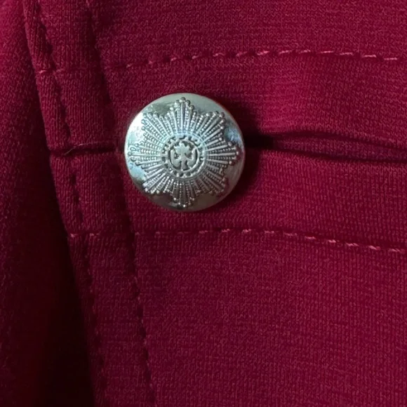 White House black market red military blazer - Picture 9 of 10